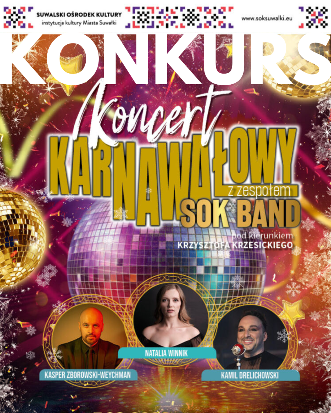 [KONKURS] 🎶💃 Koncert karnawałowy z SOK BAND już 7 lutego!