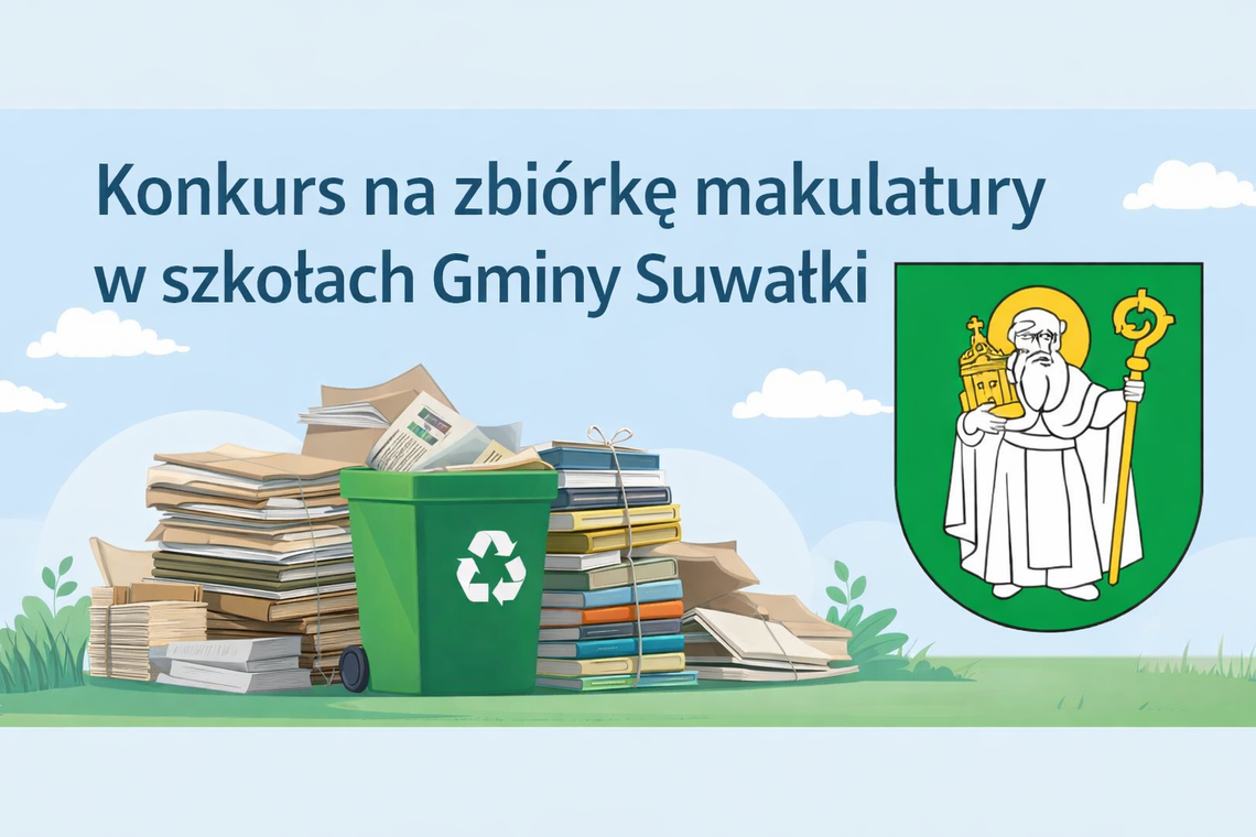 Konkurs w Gminie Suwałki. Szkoły będą zbierać makulaturę