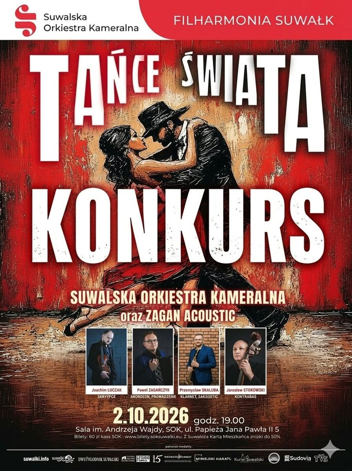 KONKURS! Wygraj 2 bilety na „Tańce świata” w Suwałkach KONKURS! Wygraj 2 bilety na „Tańce świata” w Suwałkach