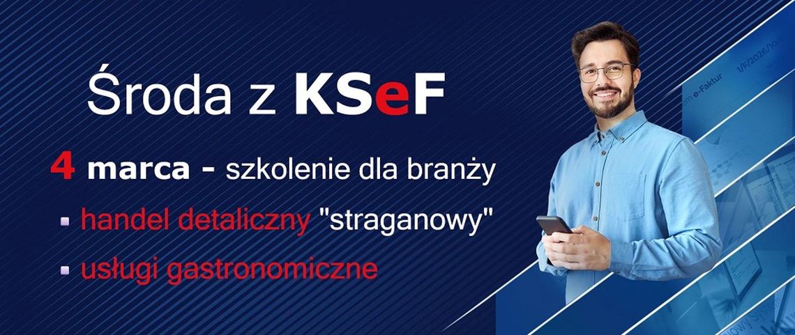 KSeF w handlu i gastronomii. Podlaska KAS zaprasza na „Środy z KSeF” 🍽️📑