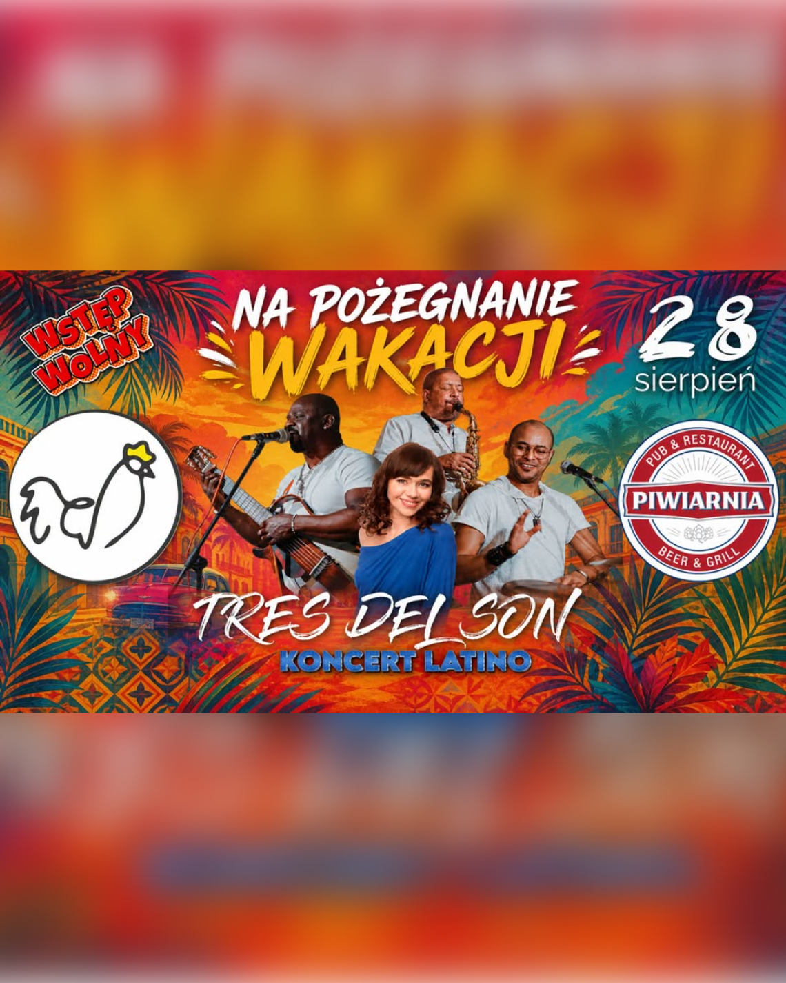 💃 Kubańska fiesta w Suwałkach! Latino koncert na Chłodnej już 28 sierpnia