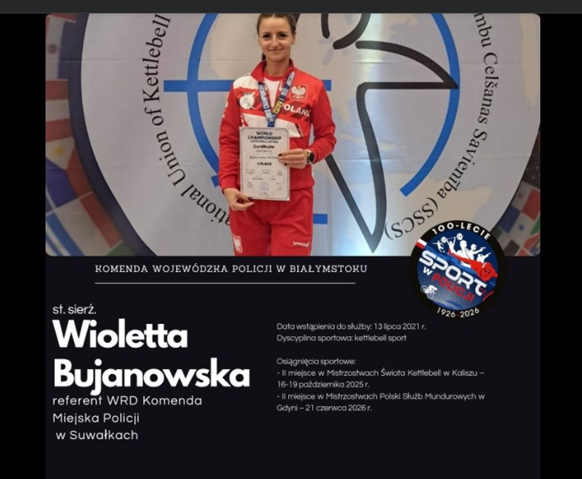 Łączy służbę z pasją do sportu. Teraz potrzebuje głosów mieszkańców Łączy służbę z pasją do sportu. Teraz potrzebuje głosów mieszkańców