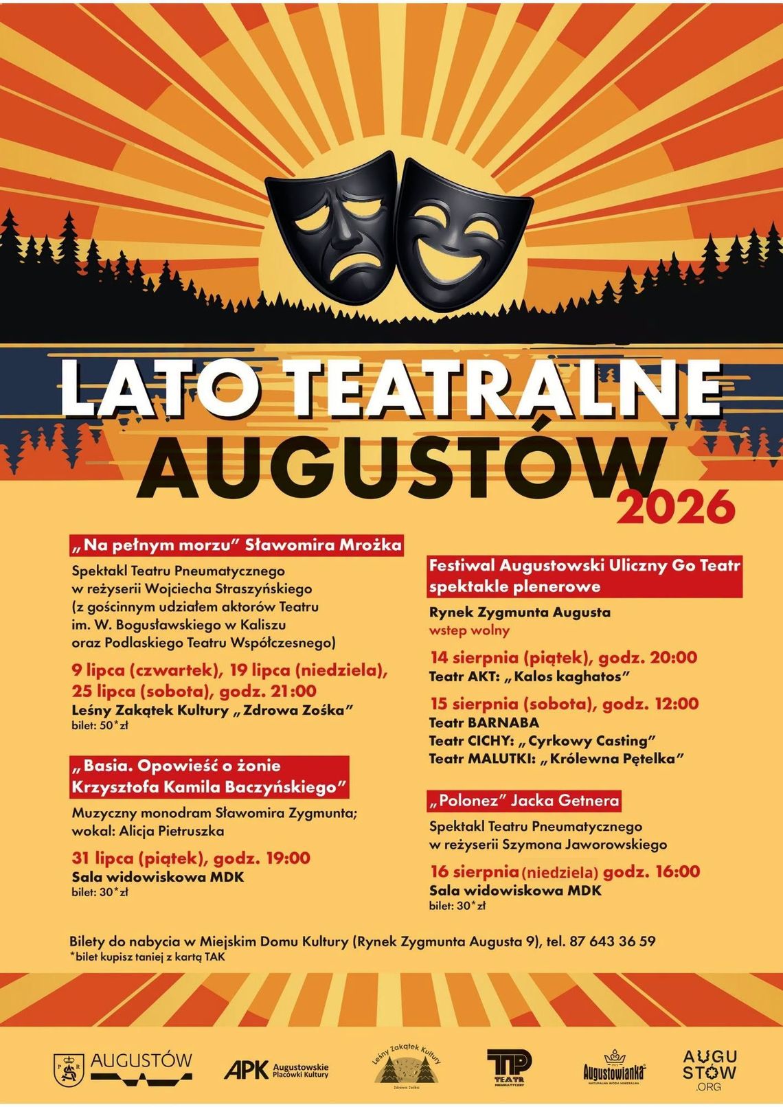 Lato Teatralne w Augustowie. „Na pełnym morzu” zostanie wystawione na scenie na jeziorze Rospuda