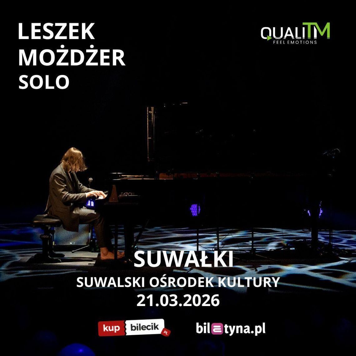 Leszek Możdżer solo w Suwałkach. Wyjątkowy koncert w Suwalskim Ośrodku Kultury