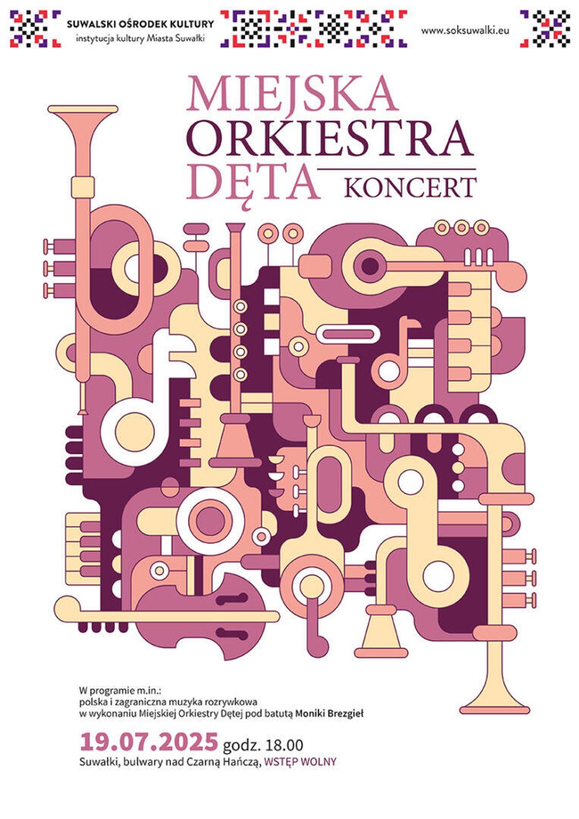 Letni koncert Miejskiej Orkiestry Dętej na Bulwarach w Suwałkach