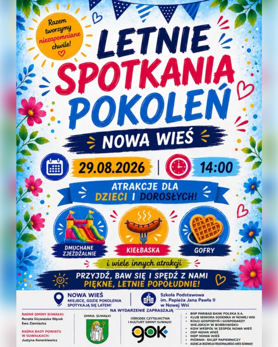 Letnie Spotkania Pokoleń w Nowej Wsi. Rodzinne popołudnie już 29 sierpnia Letnie Spotkania Pokoleń w Nowej Wsi. Rodzinne popołudnie już 29 sierpnia