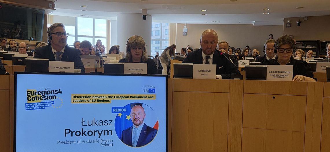 Łukasz Prokorym w Parlamencie Europejskim. 149 regionów o przyszłości unijnych funduszy Łukasz Prokorym w Parlamencie Europejskim. 149 regionów o przyszłości unijnych funduszy