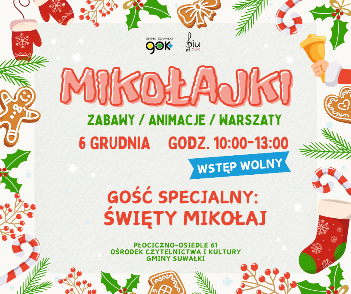 Magiczne Mikołajki w Ośrodku Czytelnictwa i Kultury Gminy Suwałki