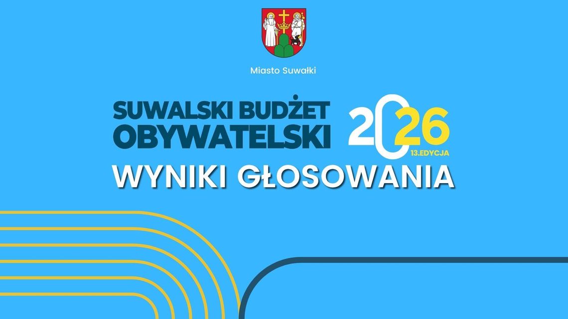 Mamy wyniki Suwalskiego Budżetu Obywatelskiego 2026!