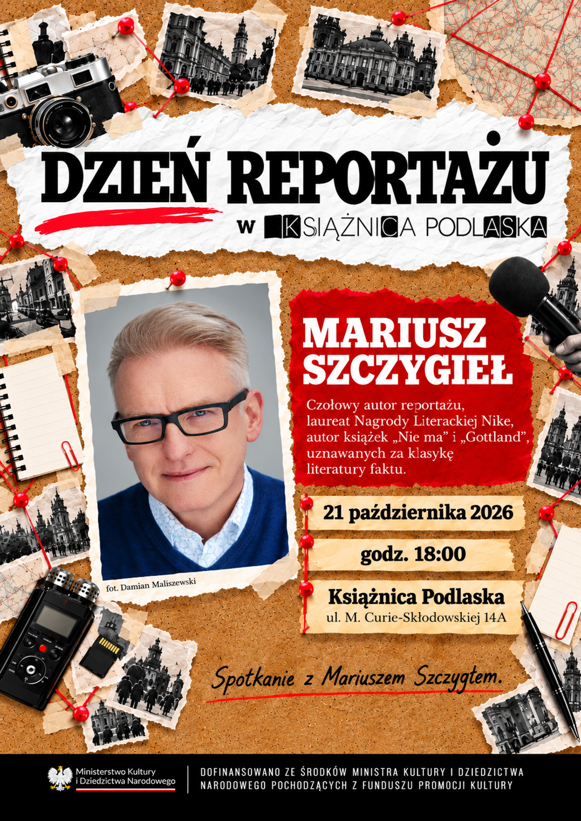 Mariusz Szczygieł w Białymstoku. Przed nami Dzień Reportażu Mariusz Szczygieł w Białymstoku. Przed nami Dzień Reportażu