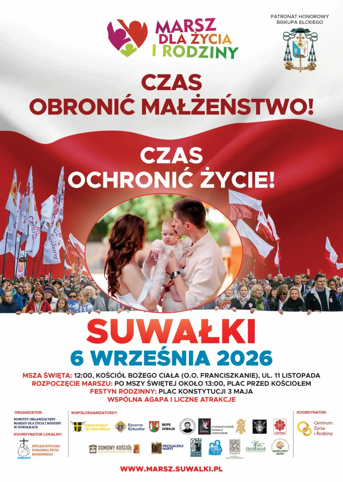 Marsz dla Życia i Rodziny przejdzie ulicami Suwałk. „Czas obronić małżeństwo! Czas ochronić życie!” Marsz dla Życia i Rodziny przejdzie ulicami Suwałk. „Czas obronić małżeństwo! Czas ochronić życie!”
