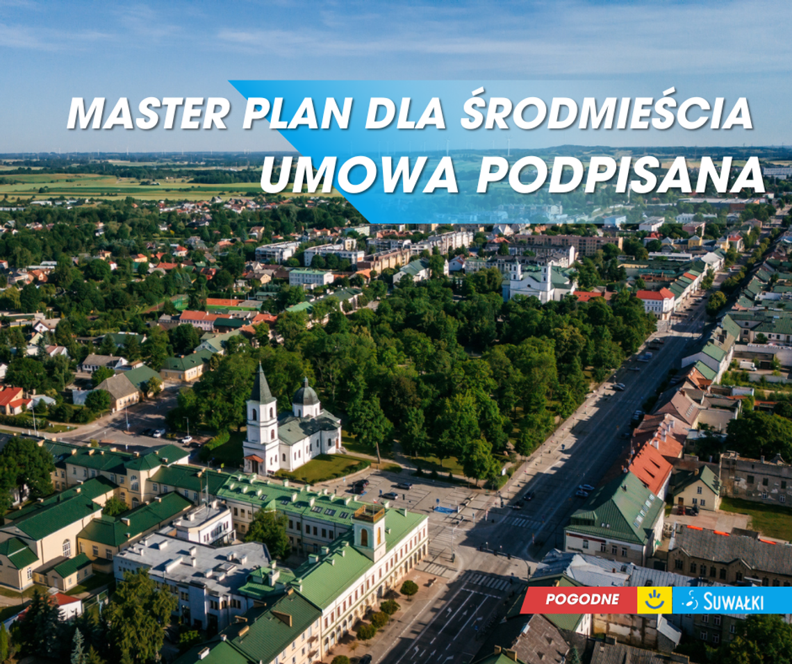Masterplan dla Śródmieścia Suwałk. Miasto podpisało umowę za ponad 1,1 mln zł Masterplan dla Śródmieścia Suwałk. Miasto podpisało umowę za ponad 1,1 mln zł