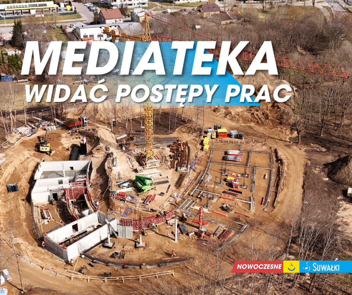 Mediateka – już widać jej „zarys” na placu budowy