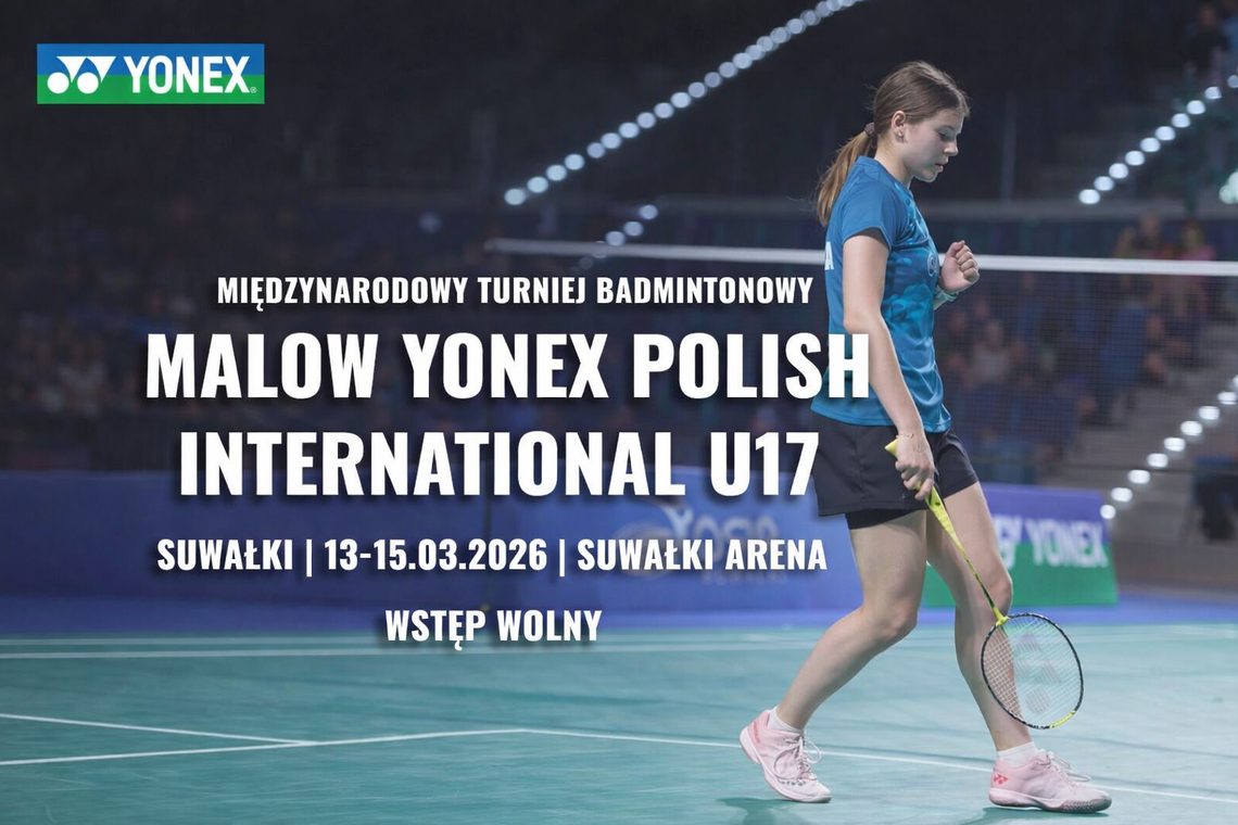 Międzynarodowy turniej badmintona wraca do Suwałk. Startuje Malow Yonex Polish International U17