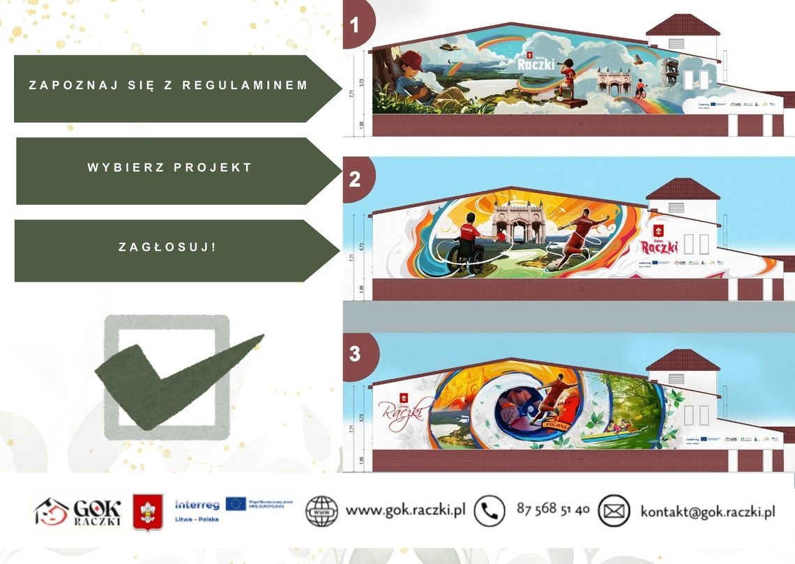 Mieszkańcy zdecydują o muralu w Raczkach