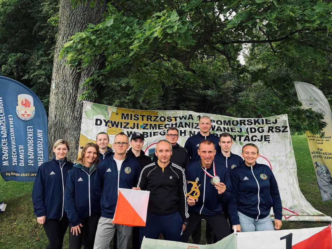 Mistrzostwa 16 Dywizji Zmechanizowanej w biegach na orientację. Reprezentacja z dobrym wynikiem