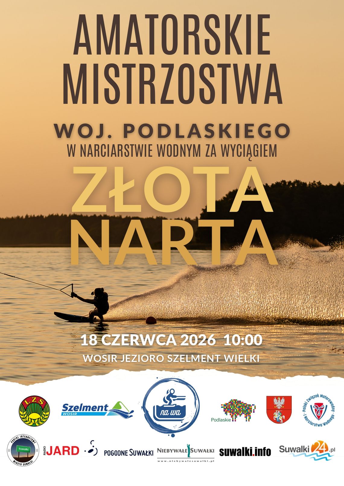 🏄‍♂️🌊 Młodzi zawodnicy powalczą o medale w Szelmencie! Przed nami II Mistrzostwa Województwa Podlaskiego w Narciarstwie Wodnym