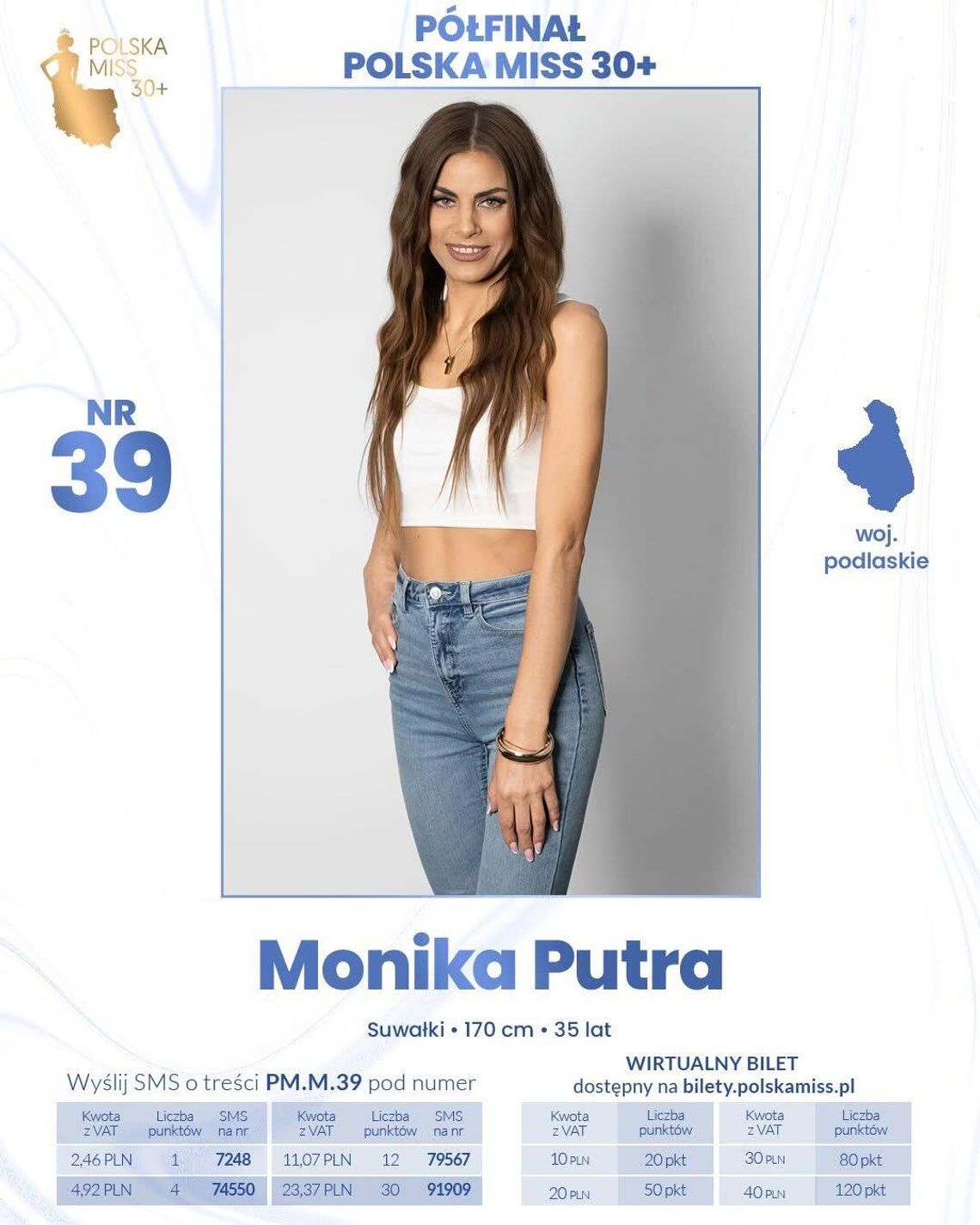 👑 Monika Putra z Suwałk w półfinale Polska Miss 30+ 2025! 💖