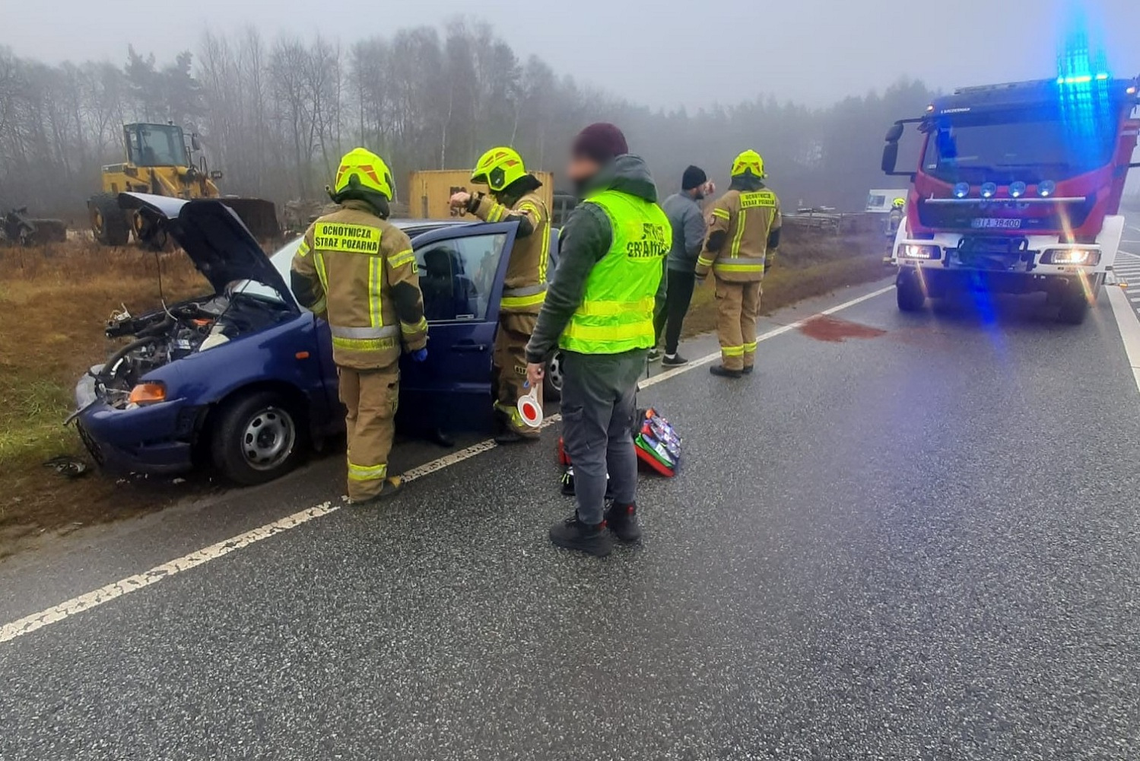 Na miejscu byli funkcjonariusze Straży Granicznej