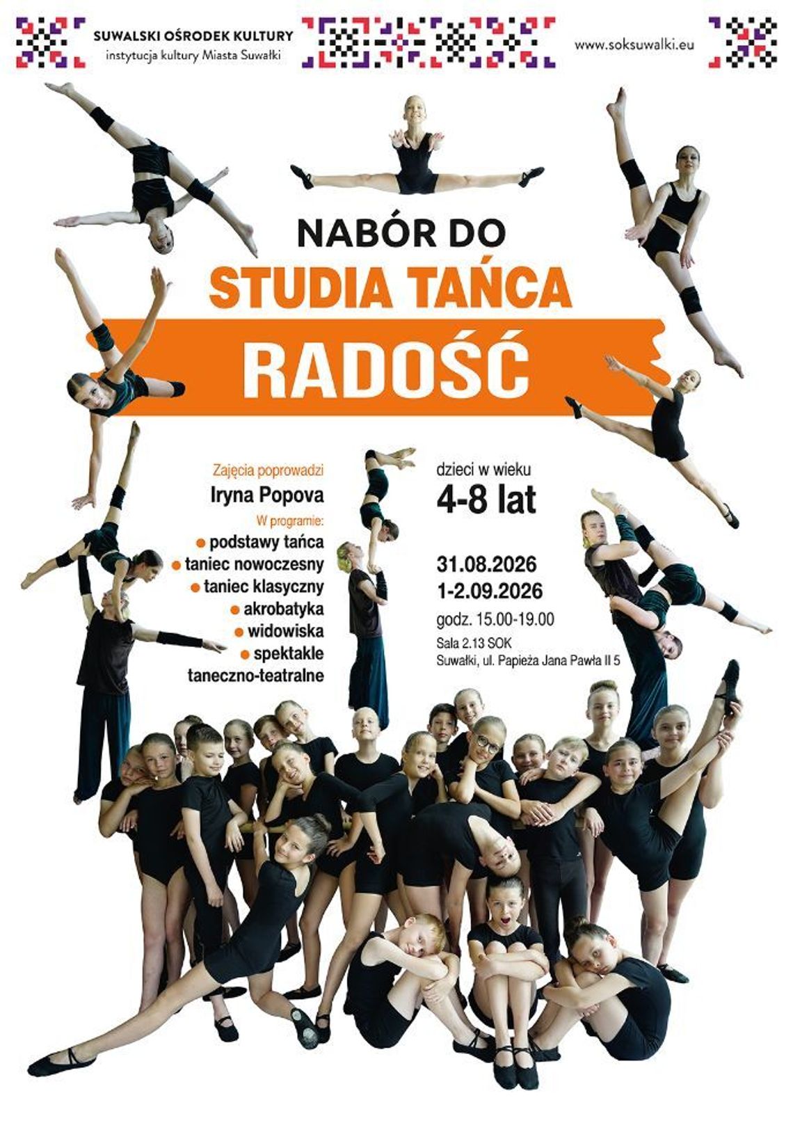 Nabór do Studia Tańca „Radość”. Dzieci w wieku 4–8 lat mogą rozpocząć taneczną przygodę 💃 Nabór do Studia Tańca „Radość”. Dzieci w wieku 4–8 lat mogą rozpocząć taneczną przygodę 💃