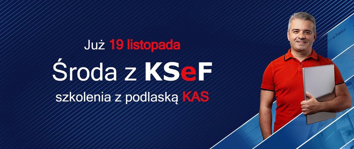 Najbliższa „Środa z KSeF” już 19 listopada! Dołącz online lub stacjonarnie Najbliższa „Środa z KSeF” już 19 listopada! Dołącz online lub stacjonarnie
