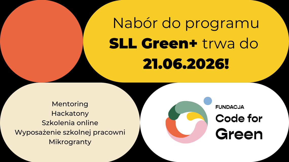 🌱 Nawet 260 tys. zł dla szkoły. Ruszył nabór do ogólnopolskiego programu SLL-Green+ 🌱 Nawet 260 tys. zł dla szkoły. Ruszył nabór do ogólnopolskiego programu SLL-Green+
