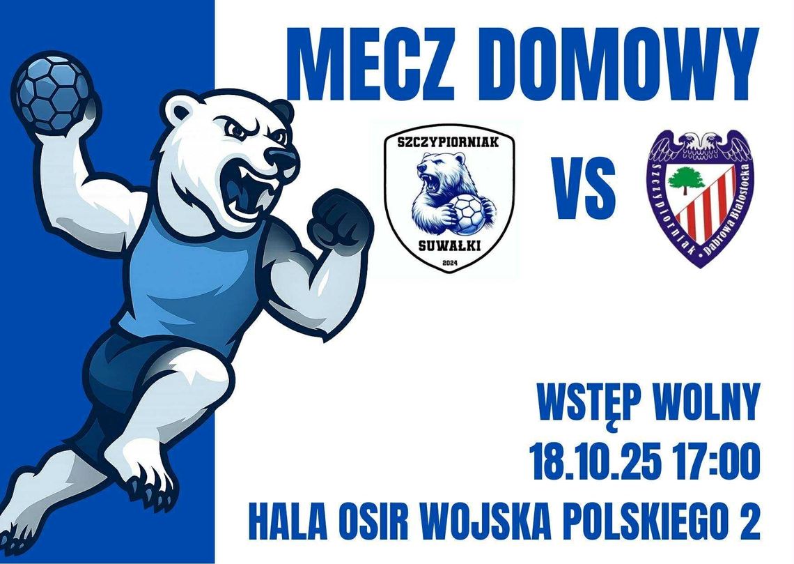 🤾♂️ Niedźwiedzie walczą u siebie! W sobotę hitowy mecz w Suwałkach! 💥🐻 🤾♂️ Niedźwiedzie walczą u siebie! W sobotę hitowy mecz w Suwałkach! 💥🐻