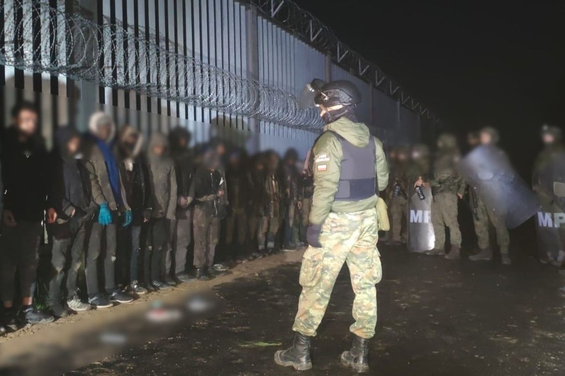 🚨 Nielegalna migracja na granicy. Ponad 130 prób przekroczenia w jeden weekend