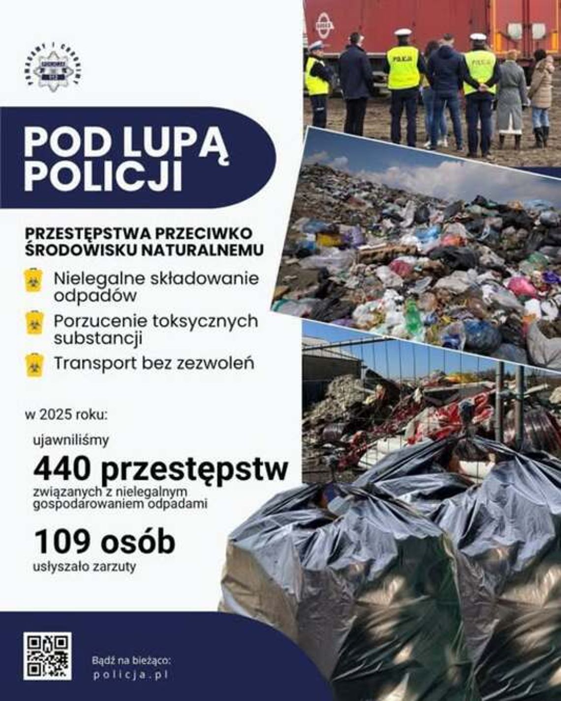 Nielegalne odpady pod lupą Policji. Za procederem stoją konkretne osoby Nielegalne odpady pod lupą Policji. Za procederem stoją konkretne osoby