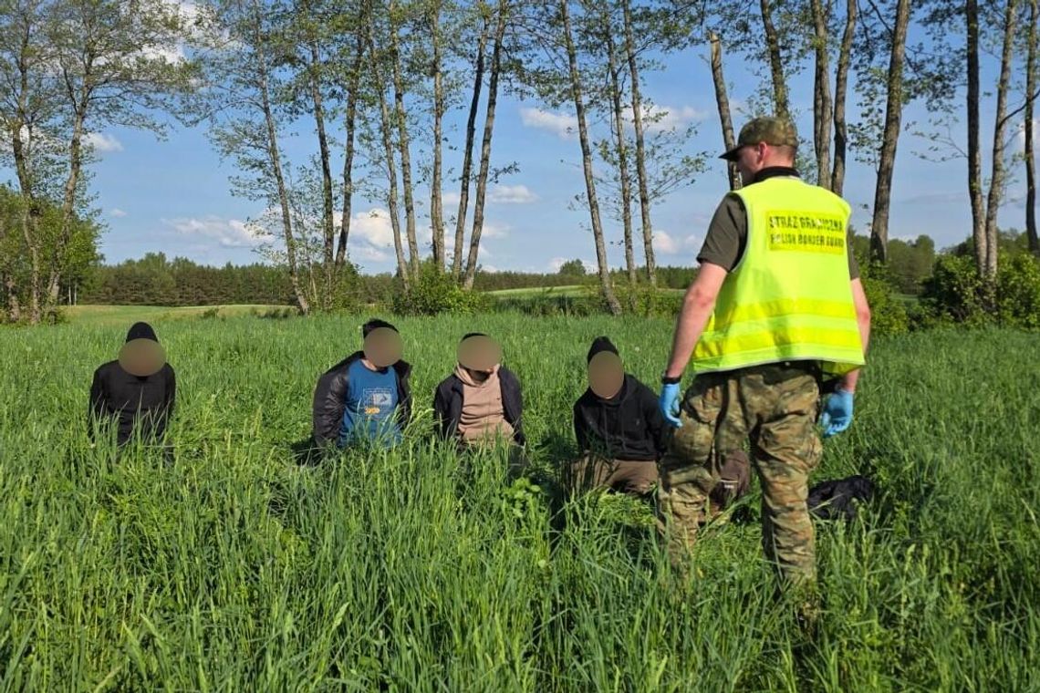 Nielegalnie przekroczyli granicę z Litwy do Polski. Straż Graniczna zatrzymała 8 osób Nielegalnie przekroczyli granicę z Litwy do Polski. Straż Graniczna zatrzymała 8 osób