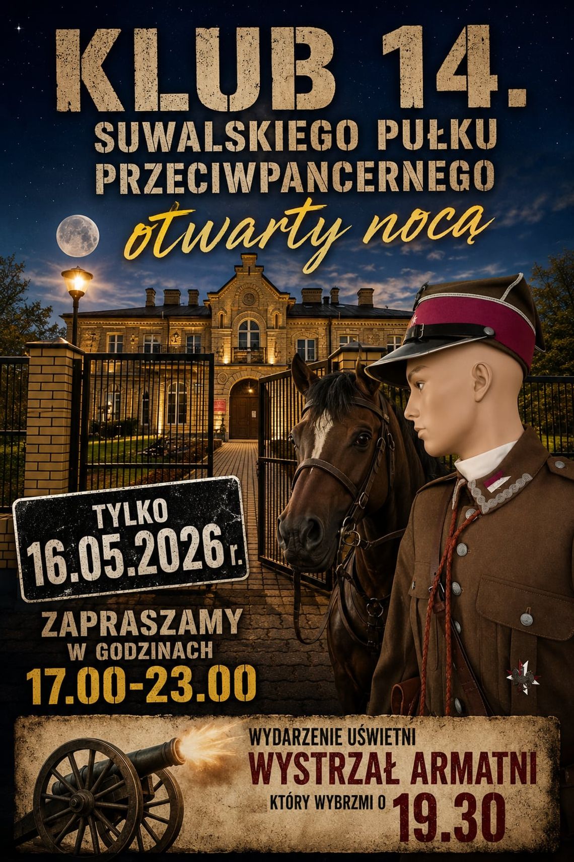 Noc Muzeów w Klubie 14. Suwalskiego Pułku Przeciwpancernego już 16 maja. Wyjątkowe zwiedzanie i wojskowe atrakcje Noc Muzeów w Klubie 14. Suwalskiego Pułku Przeciwpancernego już 16 maja. Wyjątkowe zwiedzanie i wojskowe atrakcje