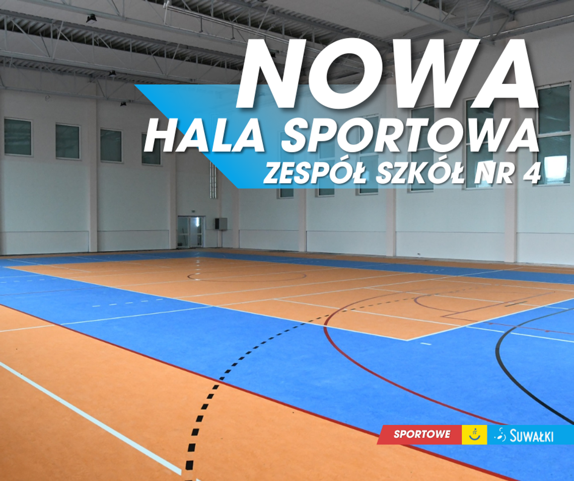 Nowa hala sportowa przy Zespole Szkół nr 4 w Suwałkach jest już prawie gotowa Nowa hala sportowa przy Zespole Szkół nr 4 w Suwałkach jest już prawie gotowa