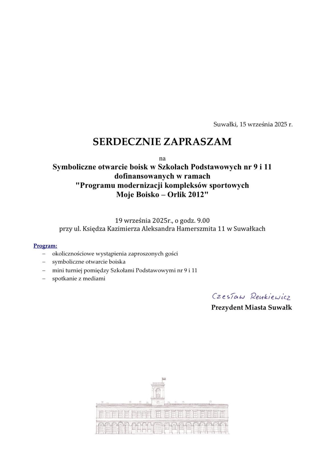 ⚽ Nowe boiska w Suwałkach – symboliczne otwarcie w SP 9 i SP 11 ⚽ Nowe boiska w Suwałkach – symboliczne otwarcie w SP 9 i SP 11