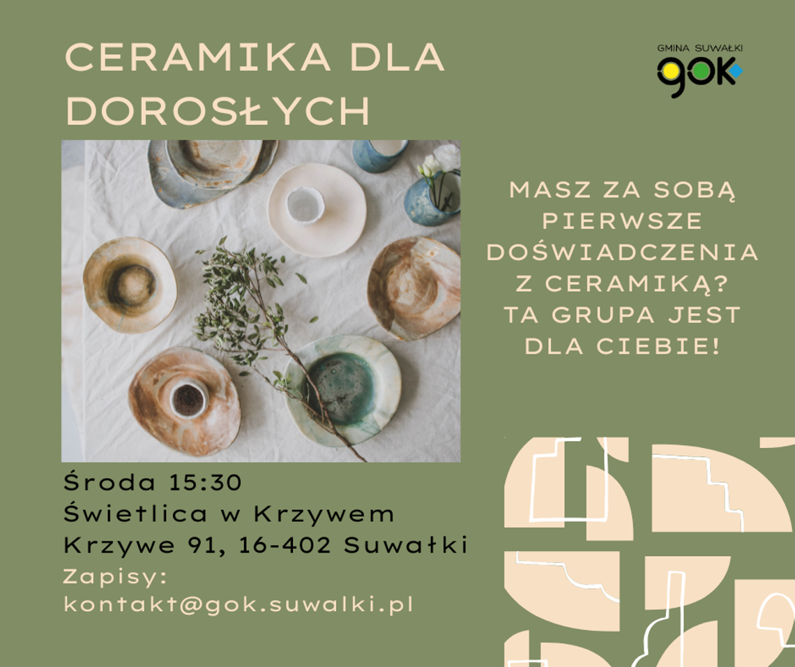 Nowe zajęcia w Gminie Suwałki: Ceramika i Taniec z Ogniem Nowe zajęcia w Gminie Suwałki: Ceramika i Taniec z Ogniem