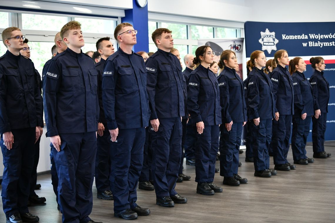 👮‍♂️ Nowi funkcjonariusze w szeregach Podlaskiej Policji!