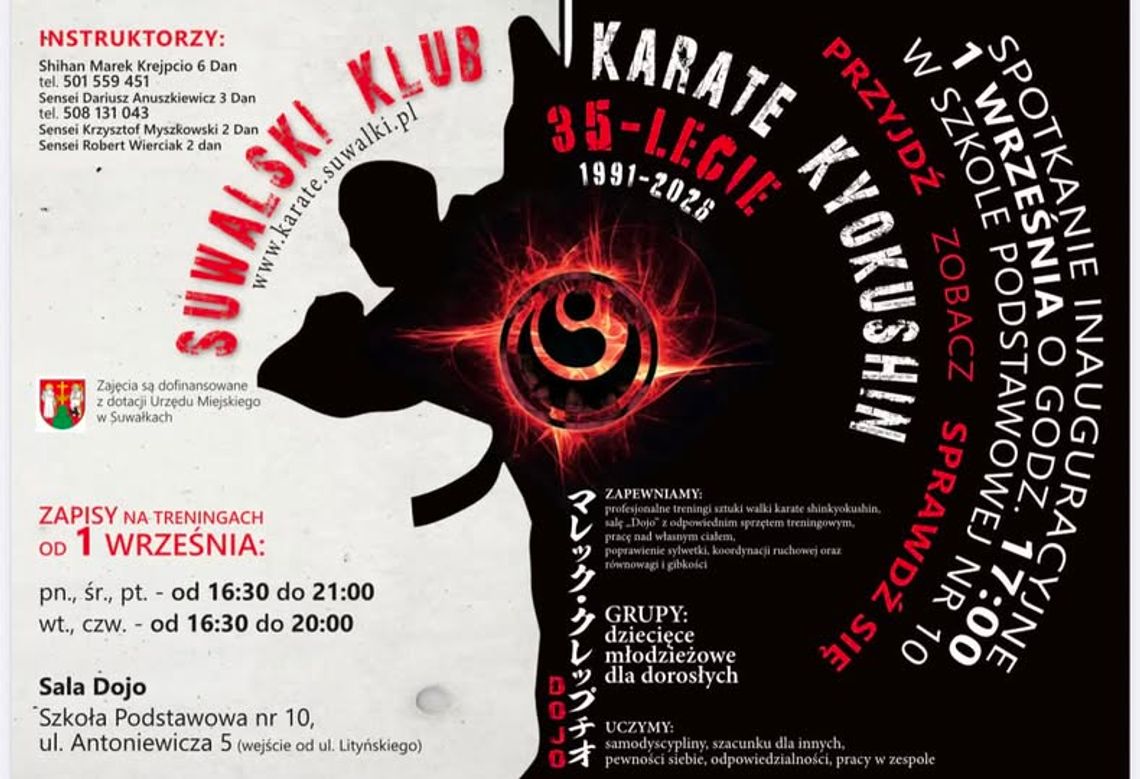 Nowy sezon karate w Suwałkach. Nabór do grup rozpocznie się już 2 września