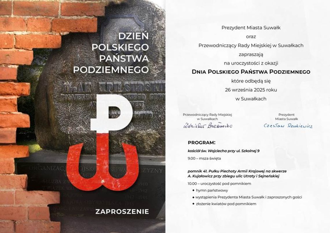 Obchody Dnia Polskiego Państwa Podziemnego w Suwałkach