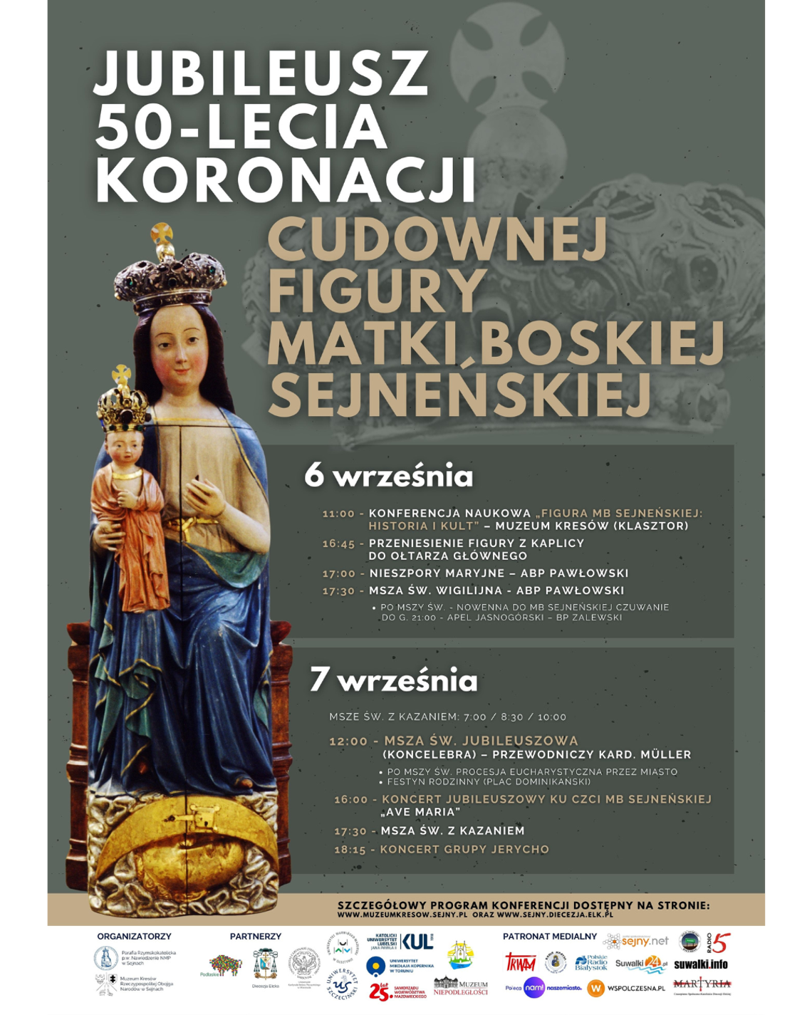📖 Ogólnopolska Konferencja Naukowa w Sejnach – „Figura MB Sejneńskiej: historia i kult”