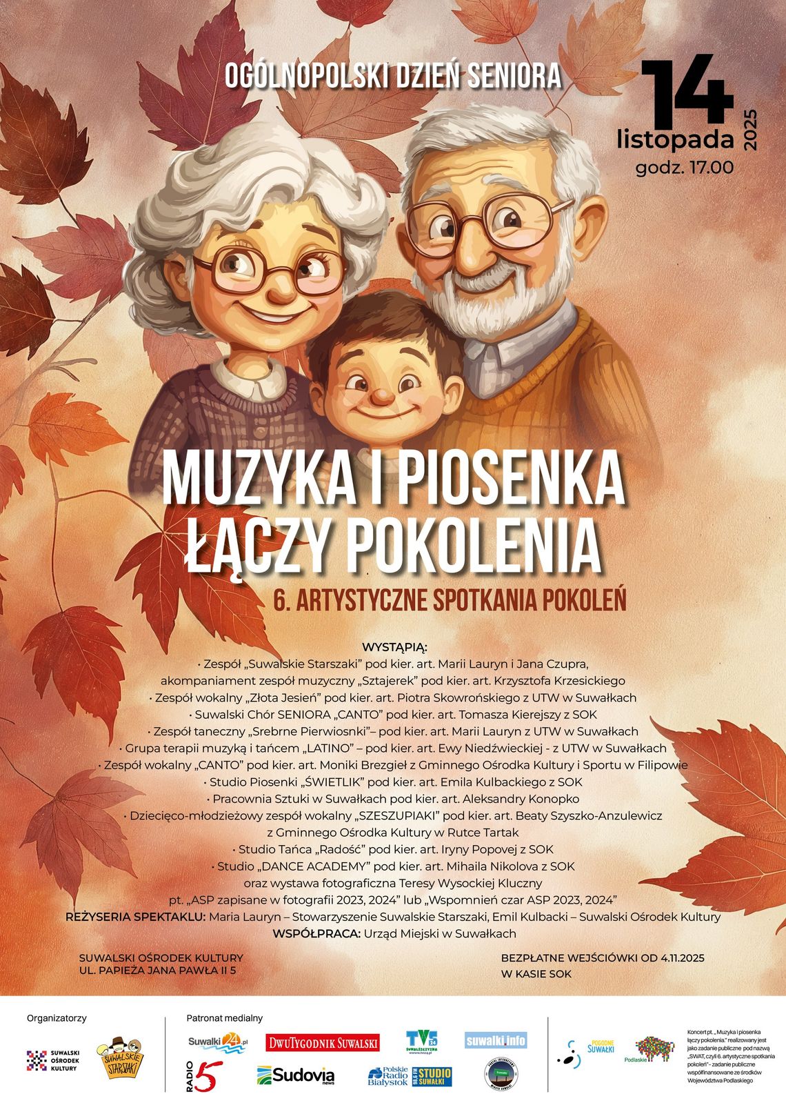 🎶 Ogólnopolski Dzień Seniora w Suwałkach – 6 Artystyczne Spotkania Pokoleń ❤️🤍 🎶 Ogólnopolski Dzień Seniora w Suwałkach – 6 Artystyczne Spotkania Pokoleń ❤️🤍