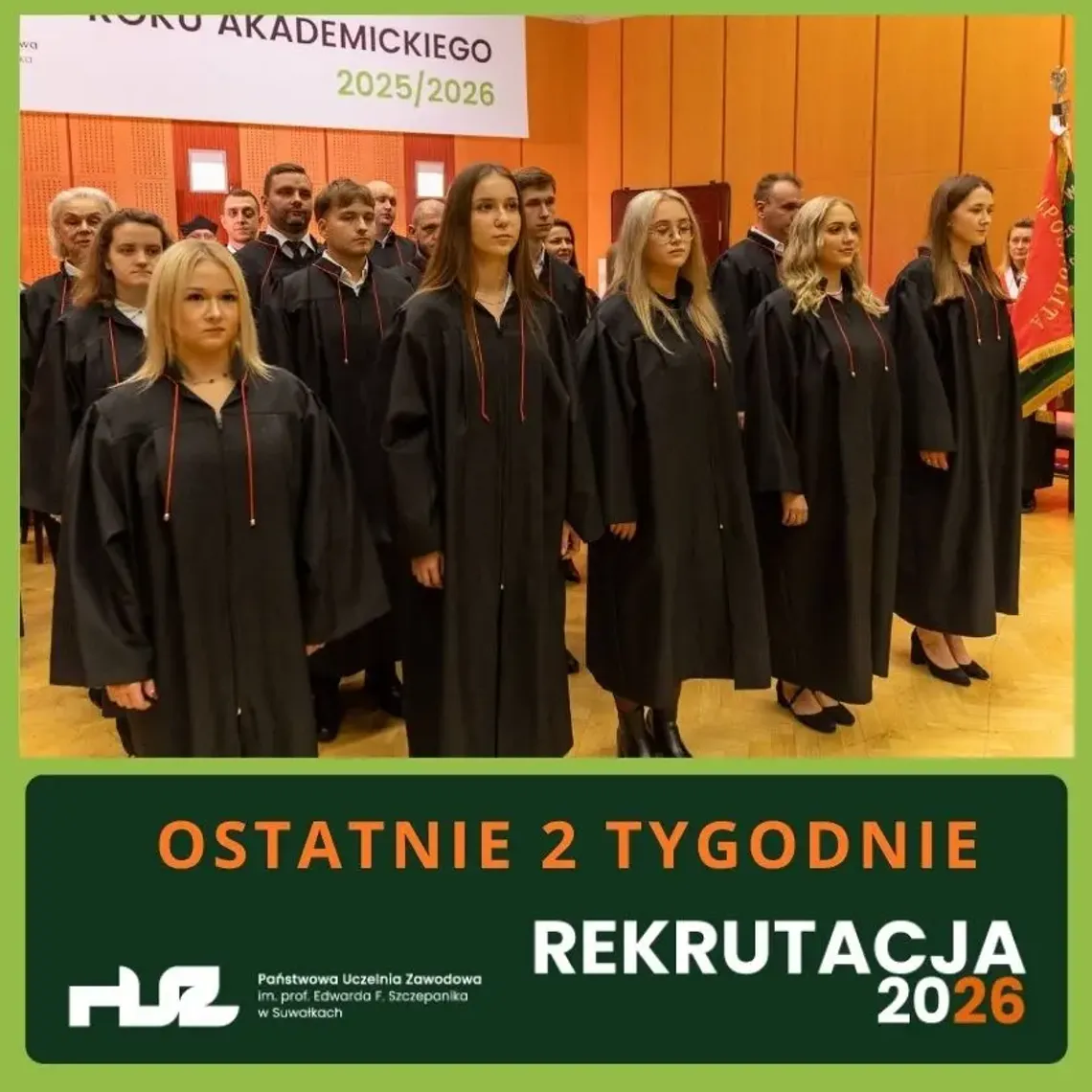 Ostatnie dwa tygodnie rekrutacji na studia w PUZ w Suwałkach! Ostatnie dwa tygodnie rekrutacji na studia w PUZ w Suwałkach!