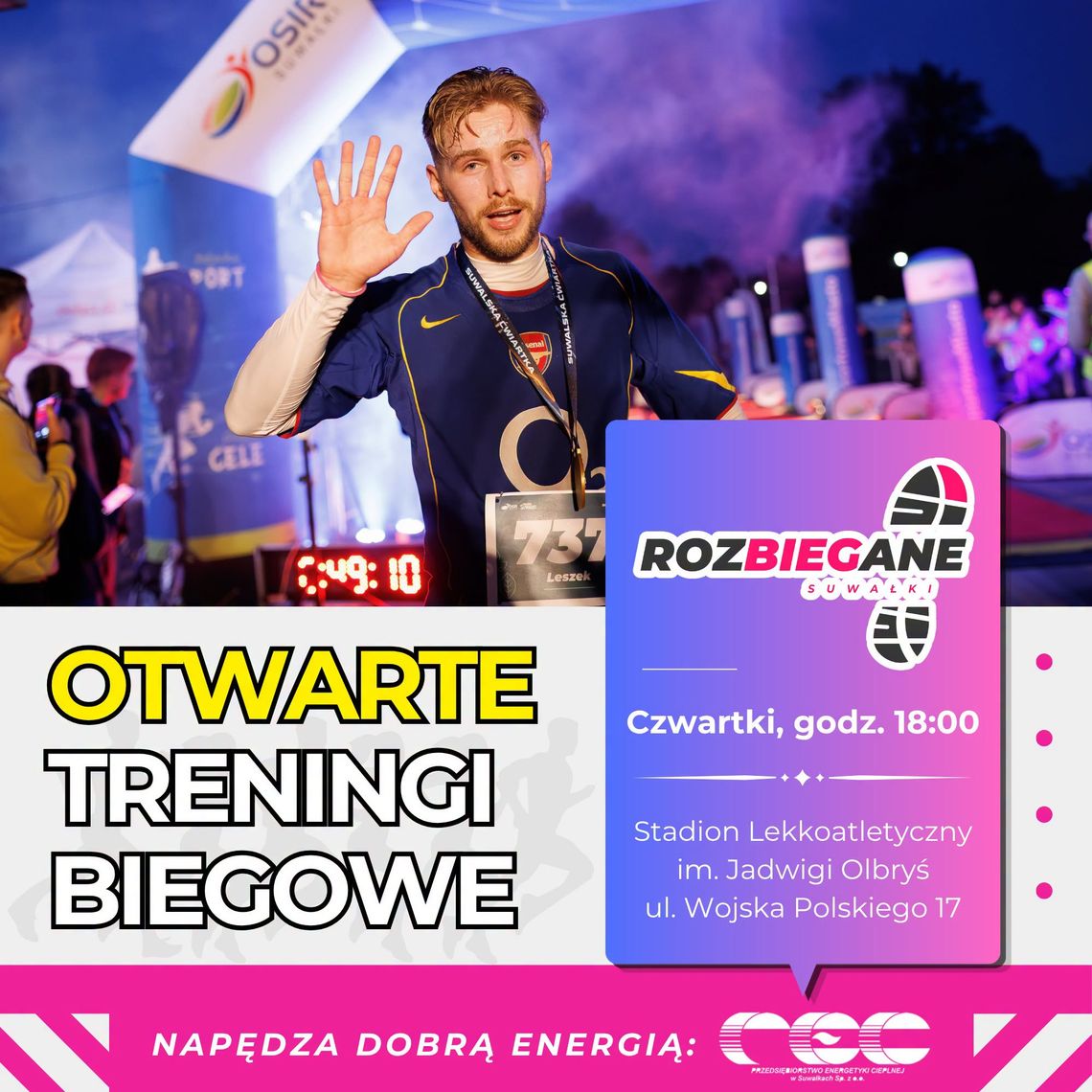 Otwarte Treningi Biegowe wracają na stadion w Suwałkach Otwarte Treningi Biegowe wracają na stadion w Suwałkach