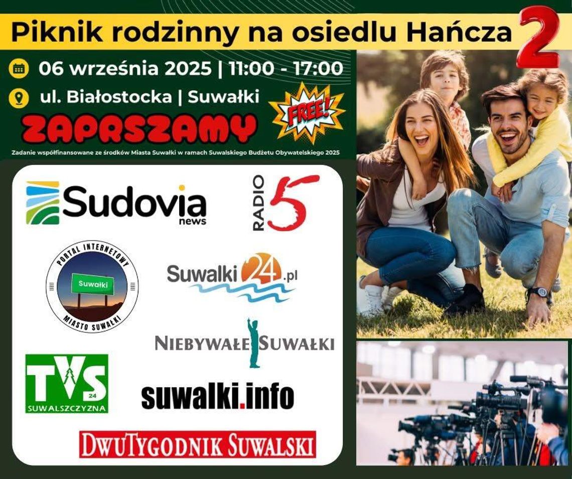 Piknik Rodzinny na Osiedlu Hańcza już w tę sobotę!