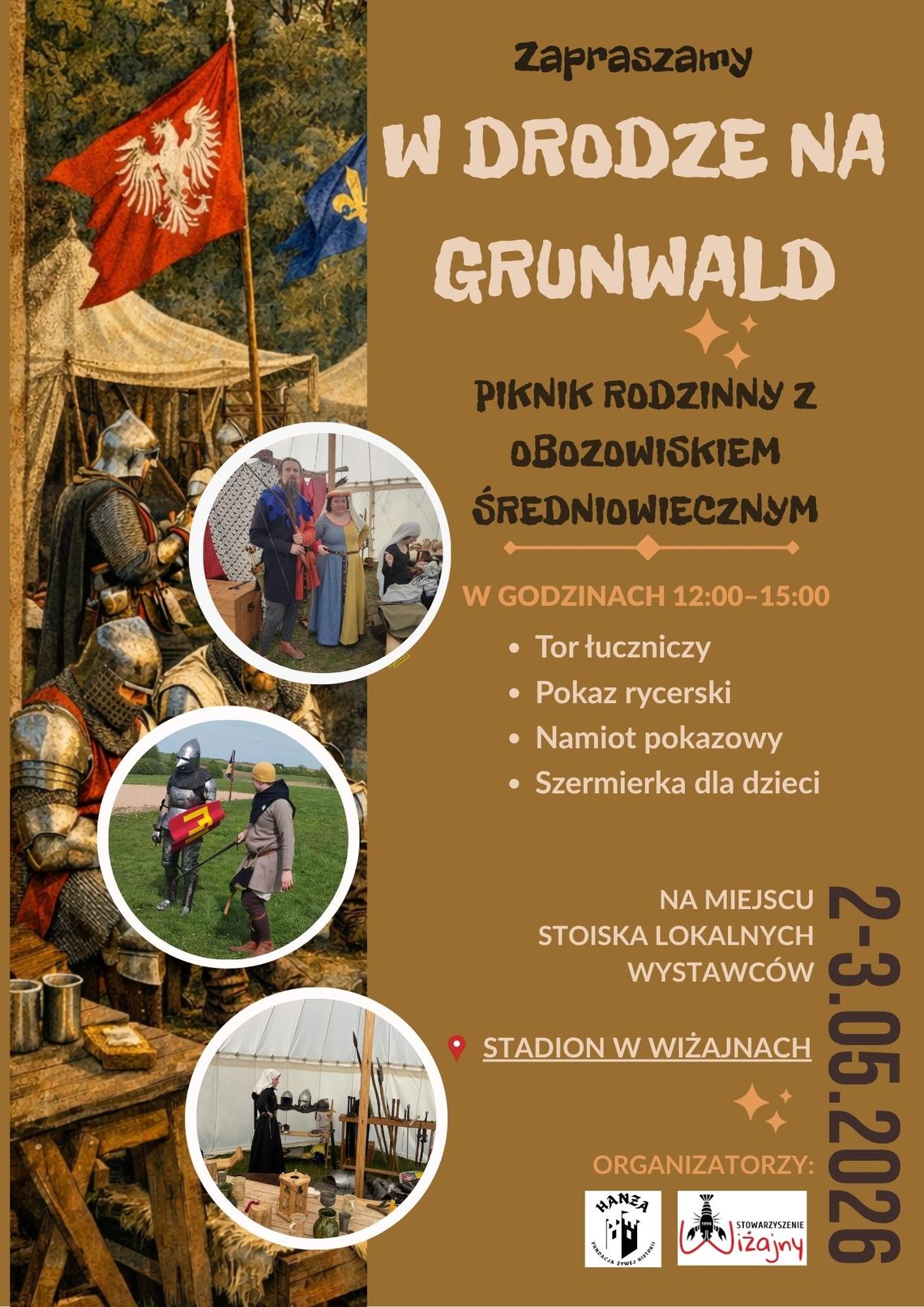 Piknik „W drodze na Grunwald” w Wiżajnach. Powrót do średniowiecza już w majówkę ⚔️