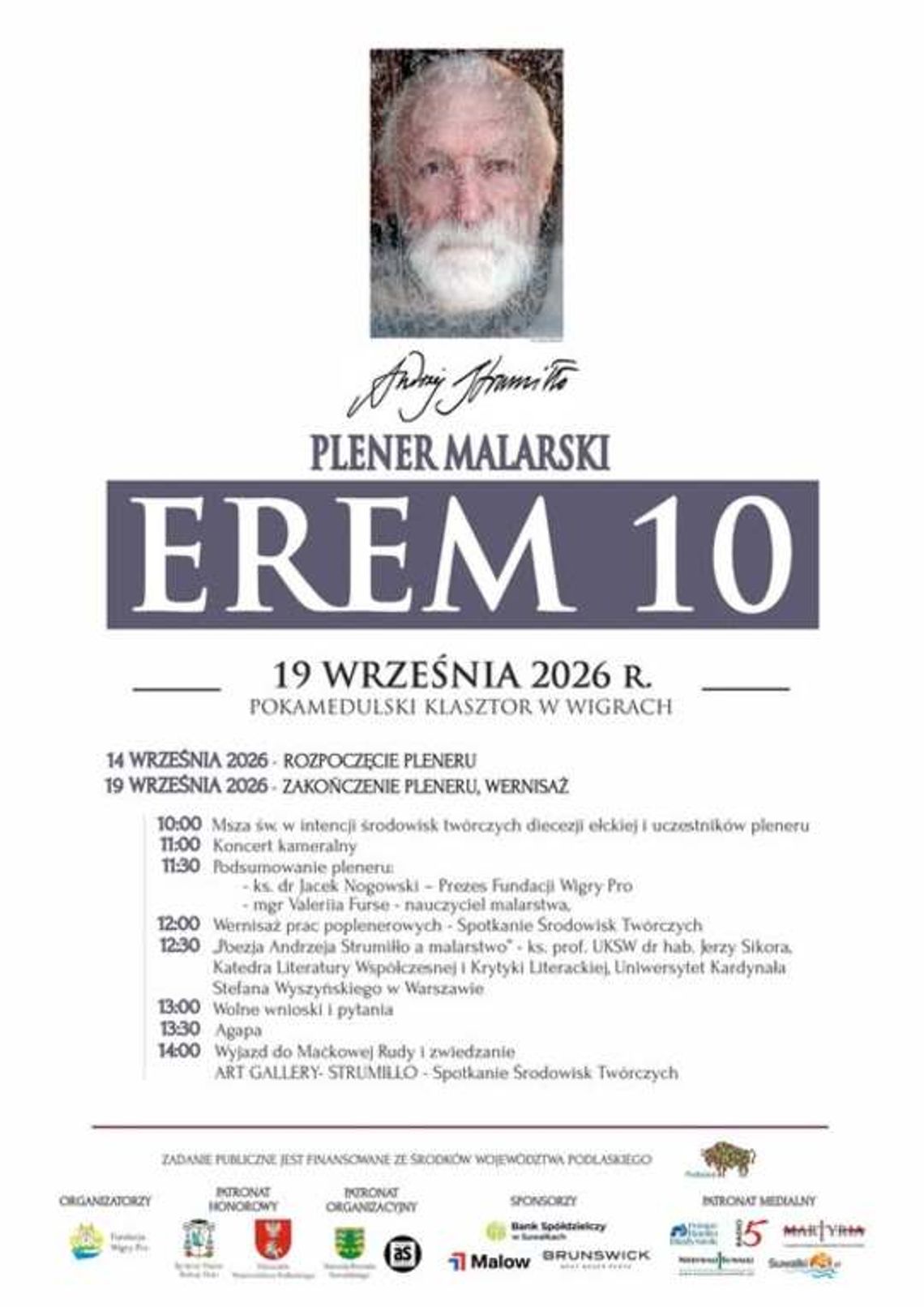 Plener Malarski EREM 10 na Wigrach. Artyści stworzą prace inspirowane naturą i klasztorem
