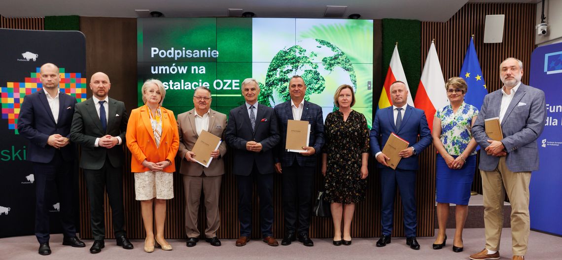 Podpisanie umów na instalacje OZE i modernizację infrastruktury wodociągowej Podpisanie umów na instalacje OZE i modernizację infrastruktury wodociągowej