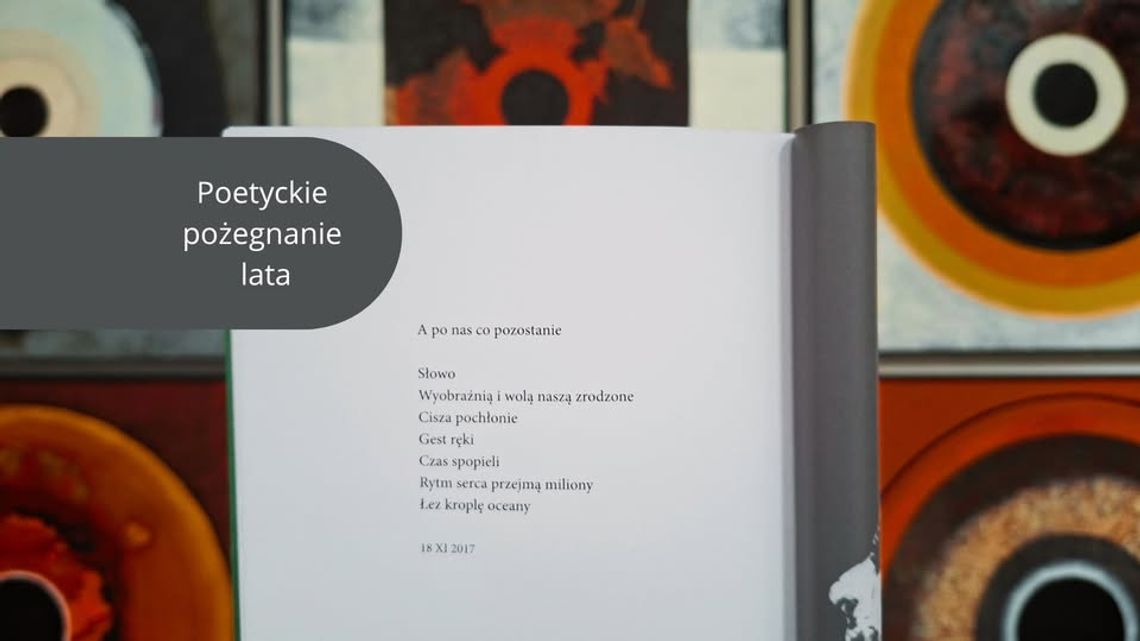 „Poetyckie pożegnanie lata” przy kominku. Wieczór pełen wierszy i refleksji