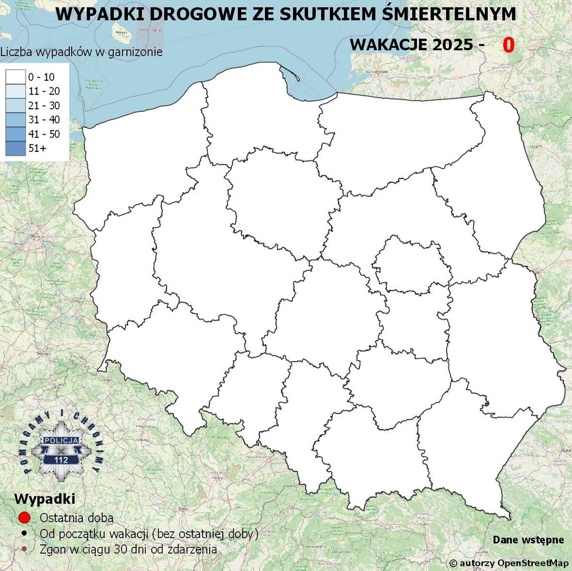 Policyjna Mapa Wypadków Drogowych – rusza wakacyjna akcja 2025 🚨