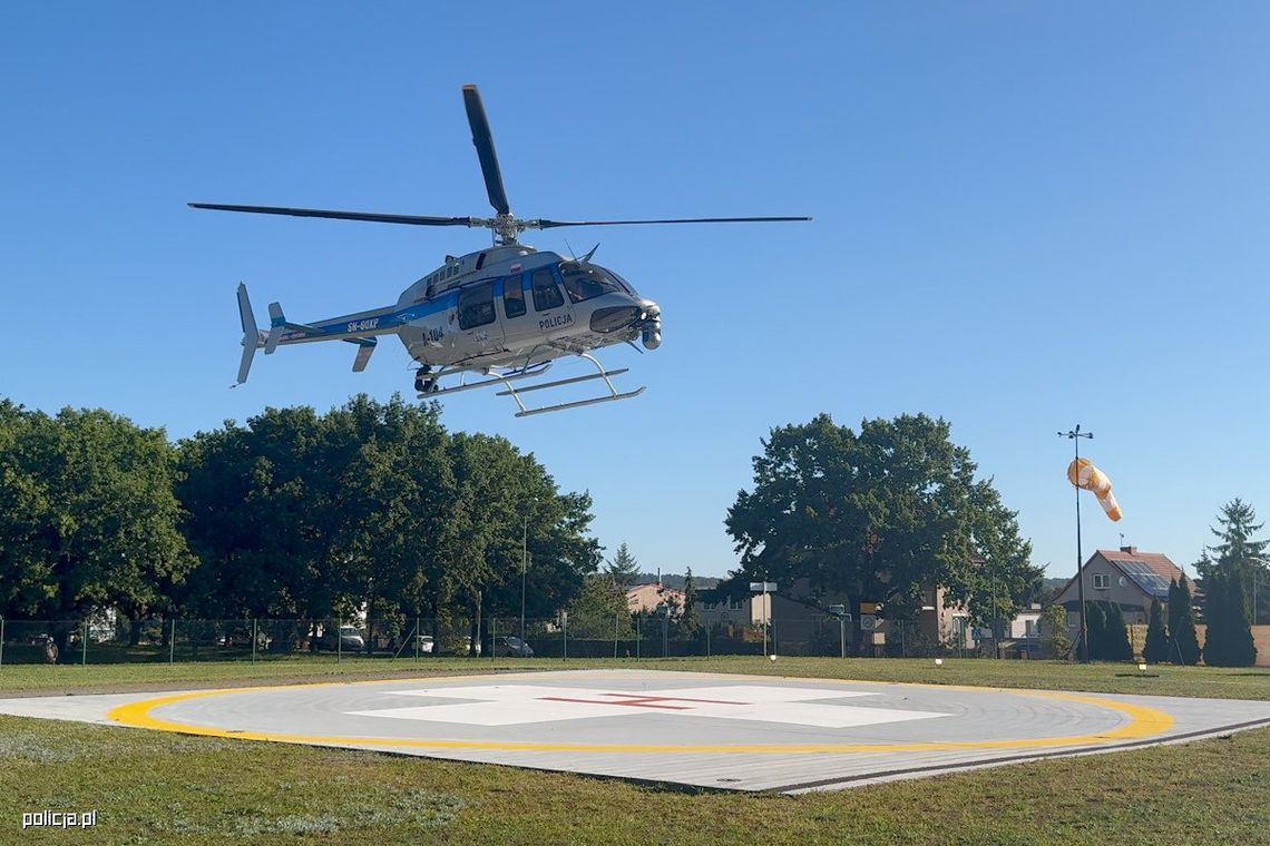 🚁 Policyjne śmigłowce ratują życie! Transport organów do przeszczepu