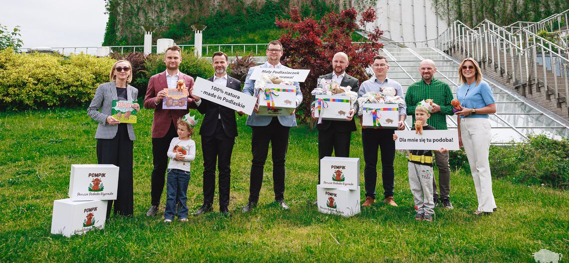 🎁 „Pompik” – pierwsza podlaska wyprawka! Kocyk, żubr i książeczka dla każdego noworodka