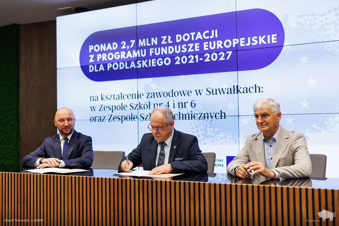 🎓 Ponad 2,7 mln zł z funduszy UE na rozwój szkolnictwa zawodowego w Suwałkach!